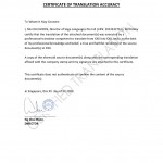 Certified Translation